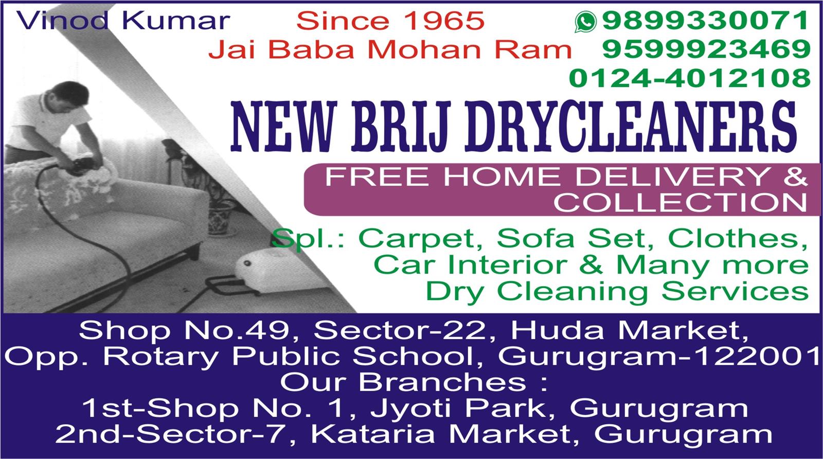 NEW BRIJ DRYCLEANERS
